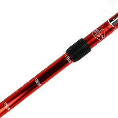 Pair Anti-shock Walking Hiking Stick 3 Sec Adjustable Retractable Trek Pole Red