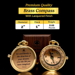 The Dream Chaser Compass – Go Confidently -2026 Unique Graduation Gifts for Him,