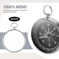 POCKET COMPASS HIKING EXPLORING CAMPING WALKING ueSURVIVAL AID GUIDE A5S5