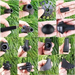 12-Pack Trekking Pole Tips: Durable Rubber End Caps for Ultimate Protection
