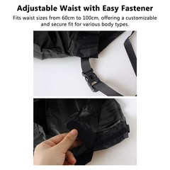 Outdoor Rainproof Rain Skirt Portable Foldable Hiking Skirt Silicone Coat NNMK