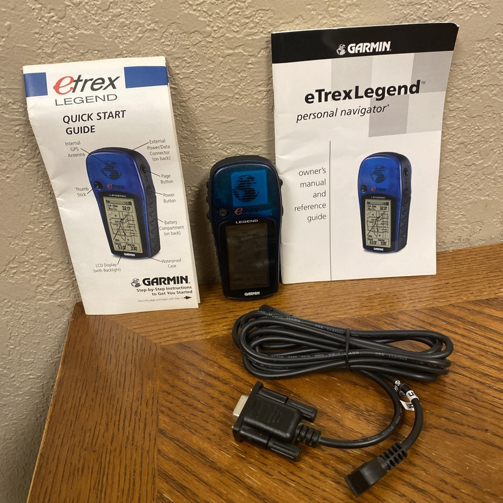Garmin eTrex Legend Personal Handheld GPS Hiking Outdoor Manual & Guide! WORKS