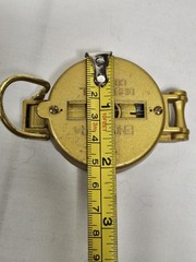 Vintage Fox Engineer Metal Directional Compass Precise Navigation Tool Gold Tone