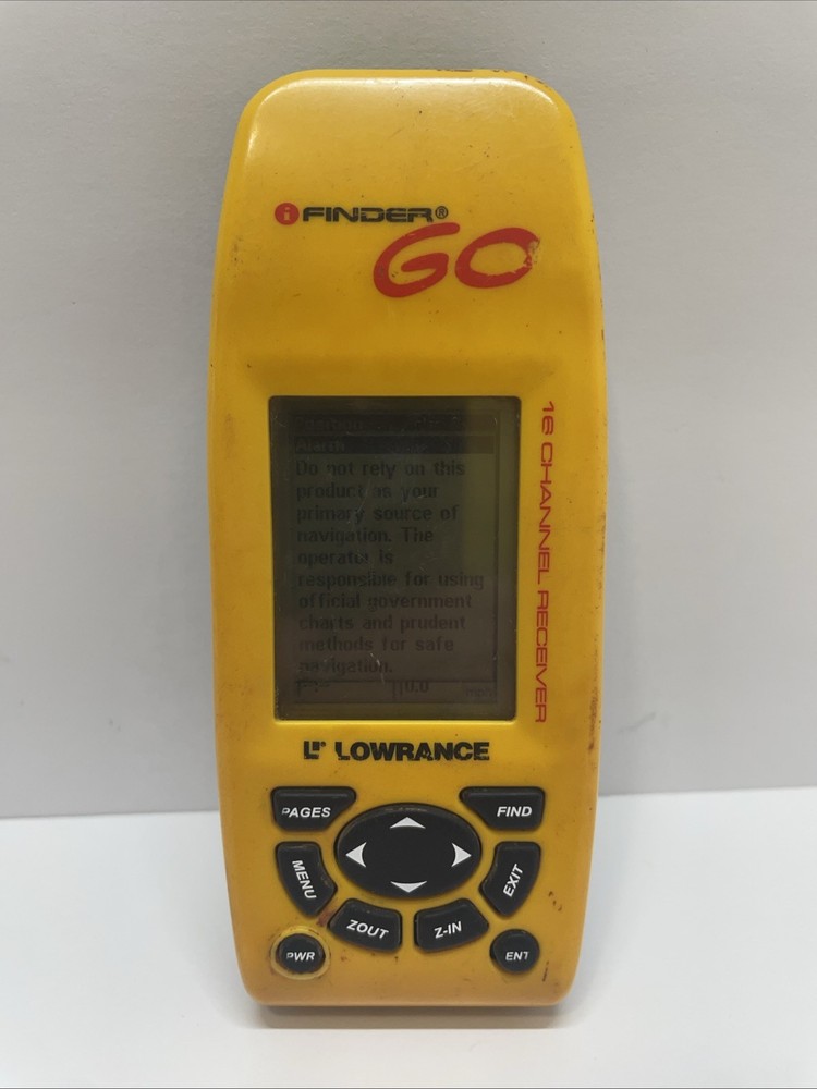 LOWRANCE FINDER GO HANDHELD GPS – 16 CHANNEL RECEIVER