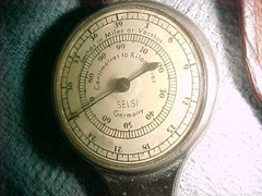 SELSI OPISOMETER – MAP READING TOOL and COMPASS – LEATHER POCKET POUCH