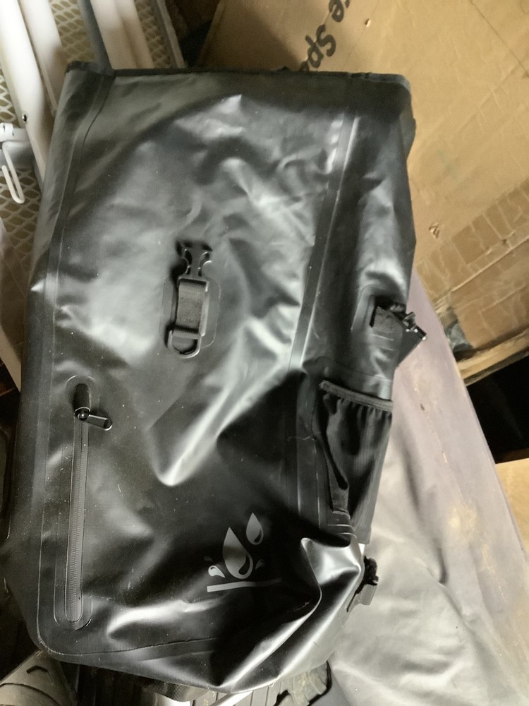 black leather 30L dry bag