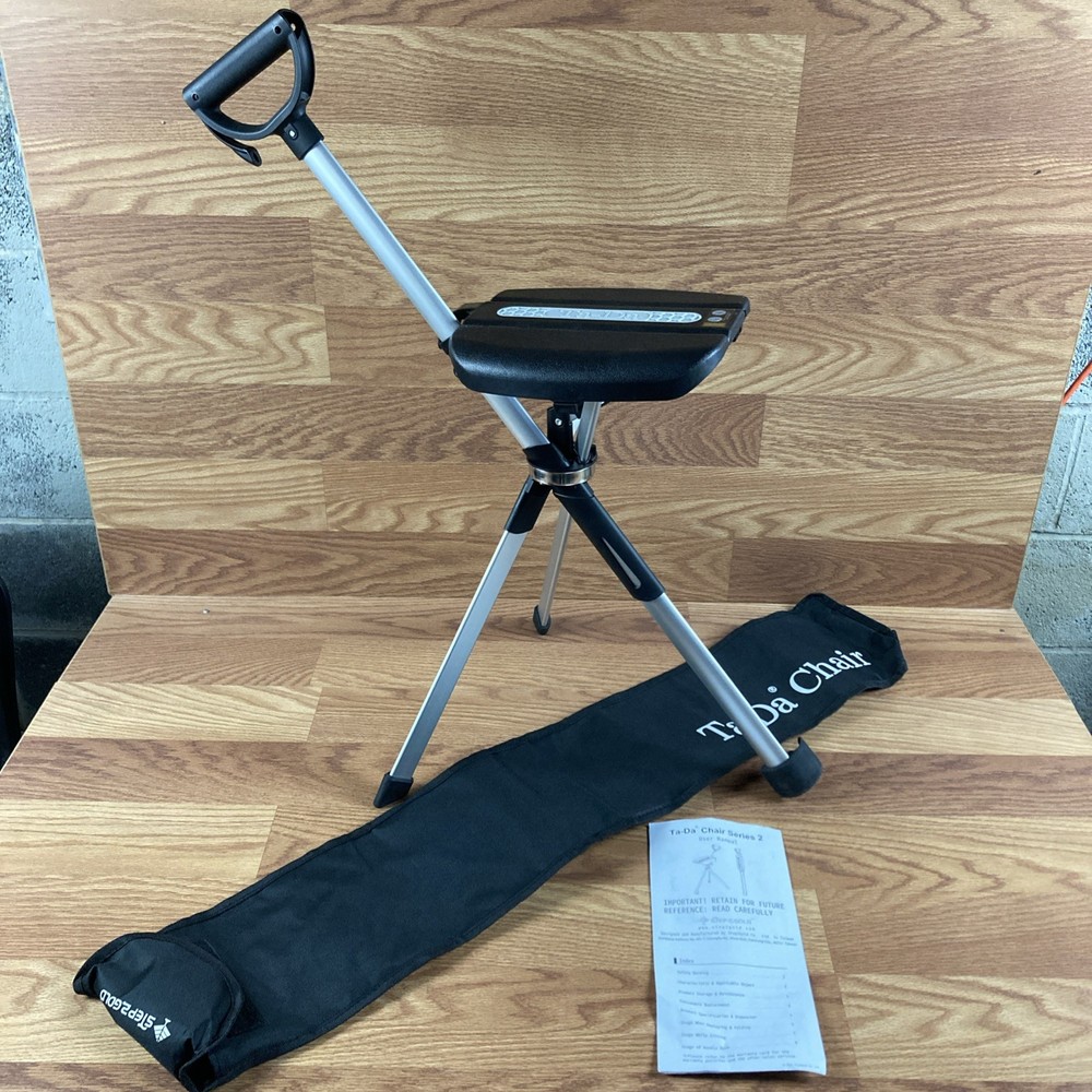 STEP2GOLD Ta-Da Chair Series 2 Portable Trekking Hiking Pole 34.2″ Black
