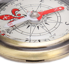 Compass Hiking Durable Shockproof Waterproof Brass Camping Tool Metal