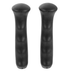 2Pcs Reusable Black Rubber Hiking Pole Grip Replacement Non Slip Outdoor Use