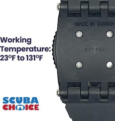 Diving Deluxe Wrist Compass – 2.3” Display, Accurate Underwater Navigation, 15”