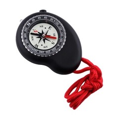 Skywalker 3-in-1 Compass with Built-in Flashlight and Lanyard (Black & Red)