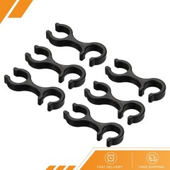 6pcs – Trekking Pole Clips Walking Stick Accessories Double Rod Buckle Connector
