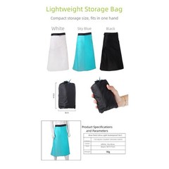 Windproof Waterproof Rain Skirt Adjustable Waist Lightweight Packable Design