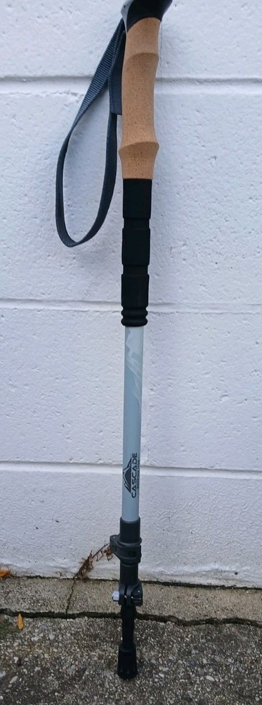 Adjustable Cascade Mountain Tech Carbon Trekking Pole With Cork Grip Rubber Tip