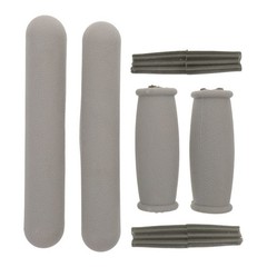 1 Set Durable Rubber Crutch Hand Grips and Armpit Replacement Pads for Walking
