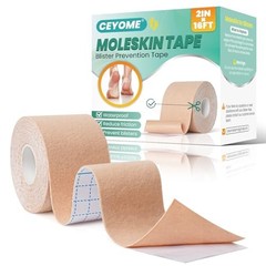 Moleskin Tape – 2in x 16ft – Blister Prevention Tape Mole 2In x 16Ft (1 Roll)