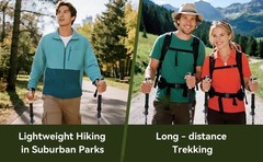 Trekking Poles Aviation Grade Aluminum Alloy-Strong Lightweight Collapsible