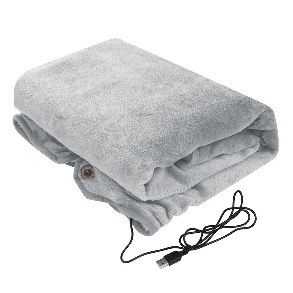 USB Electric Blanket 5V Low Voltage Heating Shawl Portable Warm Wrap for Travel