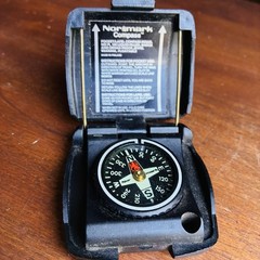 Vintage Normark Pocket Compass Made in Finland Liquid Filled Compass – Mint