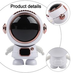 Adjustable Speed Astronaut Hanging Neck Fan USB Rechargeable Cooling Fan