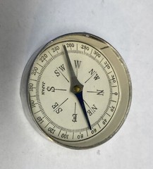 Vintage Metal Tin Compass Made In Japan