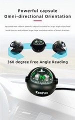 Dashboard Mount Auto Automobile Automotive Vehicle Car Boat Ball Compass Liquid