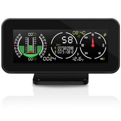 Car Inclinometer for Off-Road Driving, GPS Speedometer MPH KMH with AM50-B