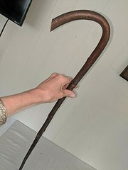 Antique Vtg 36 1/2″ Bentwood Hard Wood Cane Walking Stick