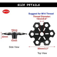 Trekking Pole Tips Replacement Set with Snow Mud Powder Baskets and Rubber Feet