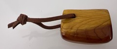 Pocket Compass Fluid Filled Wood With Leather Strap & Box NEW ~ Gift Idea ~