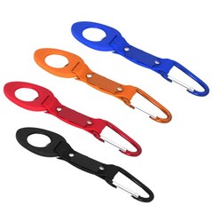 4Pcs Portable Water Bottle Buckle Clip Assorted Colors for Backpack and Bike
