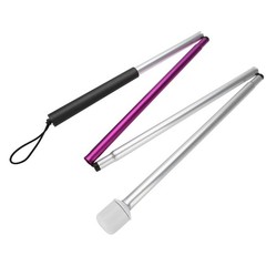 Folding Foldable Reflective Cane Crutch Portable Anti Shock Guide Walking Stick