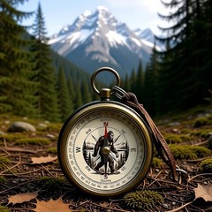 Outdoor Activity Essential Small Compasses Precise Positioning Pocket Sized