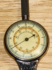 Vintage Double Sided Compass Inches to Miles Curvimeter Measuring Drafting Tool