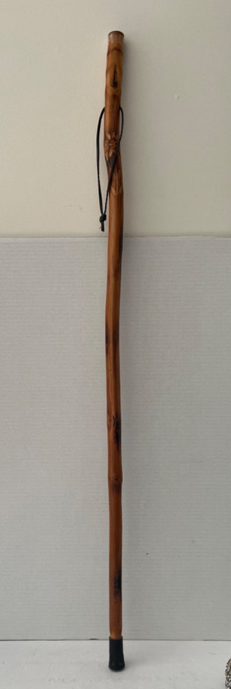Brazos Rustic Walking Stick/Hiking Staff Handcrafted Leather Lanyard 39 1/2 Inch