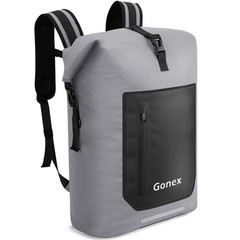 Waterproof Ultralight TPU Backpack Roll Top Dry Bag, Kayaking | Back 35L Grey