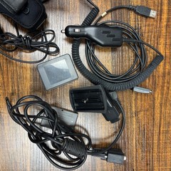 Garmin eTrex Legend Handheld GPS Navigator Bundle Blue Case Mount Cables Manual