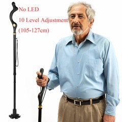 Adjustable Walking Stick Folding Cane Trekking Pole Straight Posture Men & Women