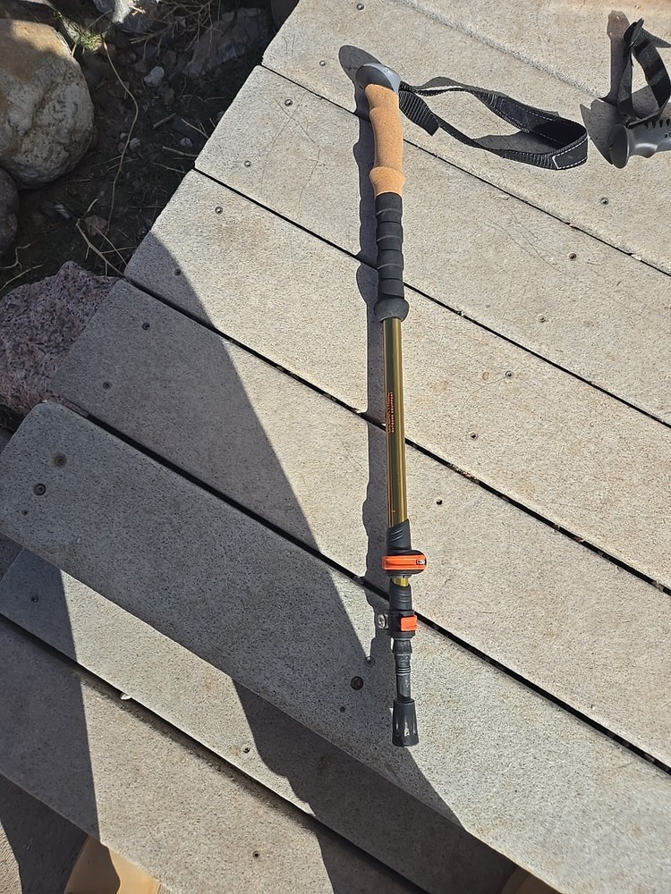 Ozark trail Aluminum Adjustable Quick Lock Trekking Pole with Cork Grip, 1pc