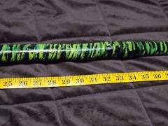 51″ Hand Crafted Elm Wood Walking Stick/Staff(SONIC NIGHT DESIGN/GLOW IN DARK