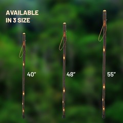 wooden walking and hiking stick Ole Hickory 48 inch