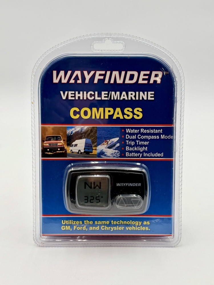 Wayfinder Z250 Vehicle Marine Compass With Mounting Suction Cup