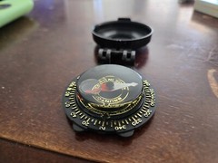 Vintage Brunson Pocket Compass Made In The USA Used