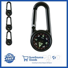 Durable Clip-on Carabiner Compass for Hiking Trails and Backcountry Use