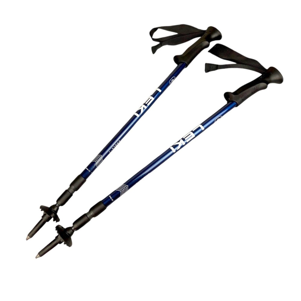 LEKI Eagle SLS Blue Telescoping Twist Lock Adjustable Trekking Hiking Poles