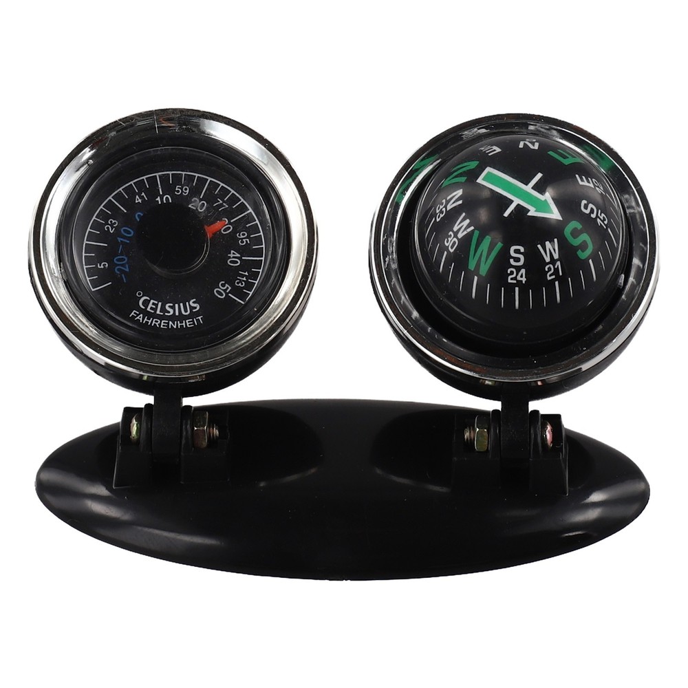 Car Accessory 2 in 1 Compass Ball with Thermometer for Navigation and Safety