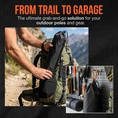 Tent Pole Bag: Trekking Poles Carrying Bag Replacement Case for Walking Stick, P