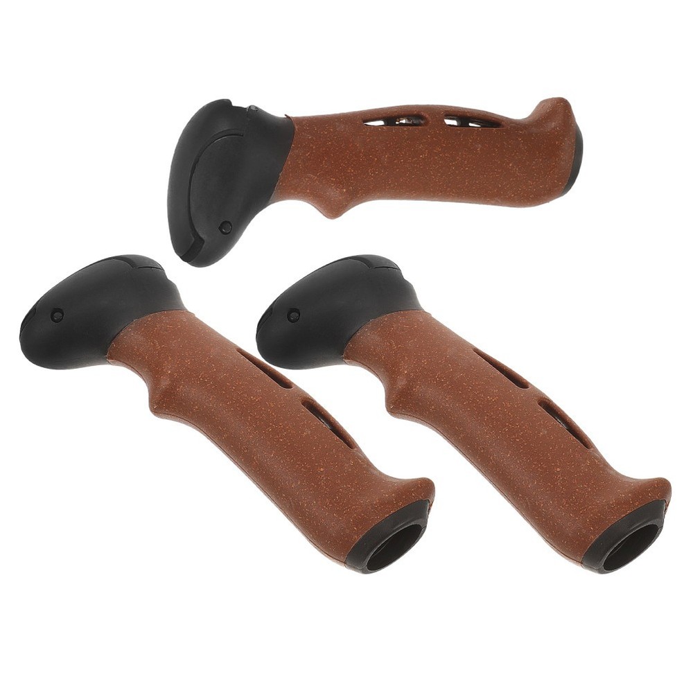 3 Pcs Cork Hiking Pole Replacement Grips Handle for Trekking Poles