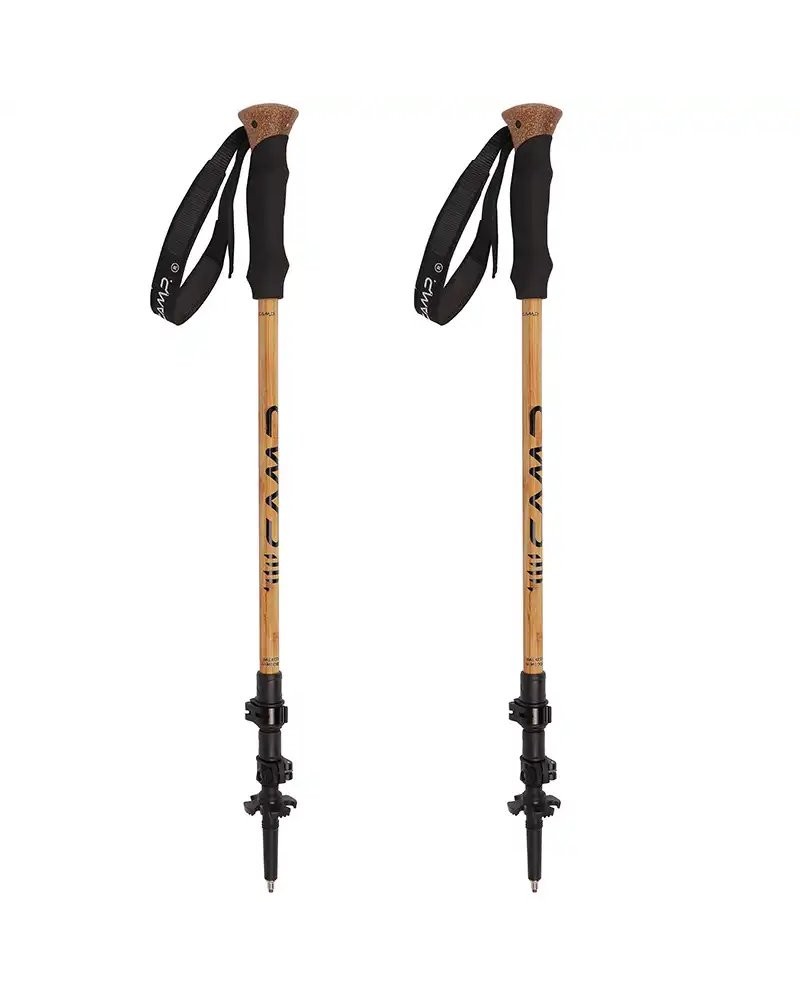 Camp Backcountry Bamboo Small Telescopic Hiking Sticks 63-135) (Pair)