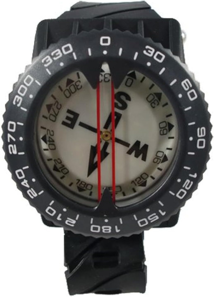 Diving Deluxe Wrist Compass – 2.3” Display, Accurate Underwater Navigation, 15”